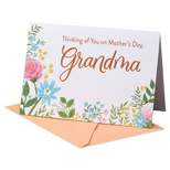 Mother's Day Card For Grandma Painterly Flowers
