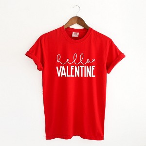 Simply Sage Market Women's Hello Valentine Short Sleeve Graphic Tee - 1 of 4
