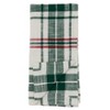 Saro Lifestyle Plaid Napkin, 20" Square, White/Green (Set of 4) - 2 of 4
