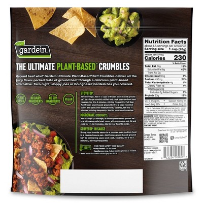 Gardein Ultimate Frozen Ground Be&#39;f Crumbles - 14oz