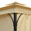 ORRD 10x10 Double Roof Gazebo Tent with Netting | UV Protection & Weather-Resistant Outdoor Canopy for Patio & Deck,Beige - 4 of 4