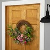 Northlight Peony Mixed Floral Half Spring Wreath - 28" - Pink - image 2 of 4