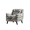 Farreau Animal Pattern Chair Ivory/Black - Furniture Of America: Transitional Style, Wood Frame, Foam Fill - 2 of 4