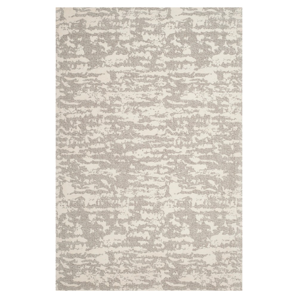 Light Gray/Ivory Spacedye Design Woven Area Rug 4'x6' - Safavieh