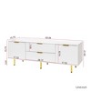 VYNXARIA Modern warm white TV cabinet , for Living Room Bedroom - 4 of 4