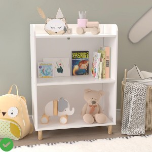 Bookshelf for Kids, 2-in-1 /3-Tier /4-TierChildren's Bookshelf Kid's Book Display Toy Storage Cabinet Organizer Bookcase - 1 of 4