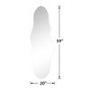 SpassWay 59"H/64"H/71"H Asymmetrical Accent Wall Mirror Novelty Full Length Mirror for Living Room Bedroom Entryway - 4 of 4