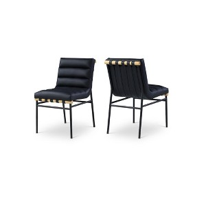 Meridian Furniture,Burke Vegan Leather Dining Chair, Set of 2 - 1 of 4