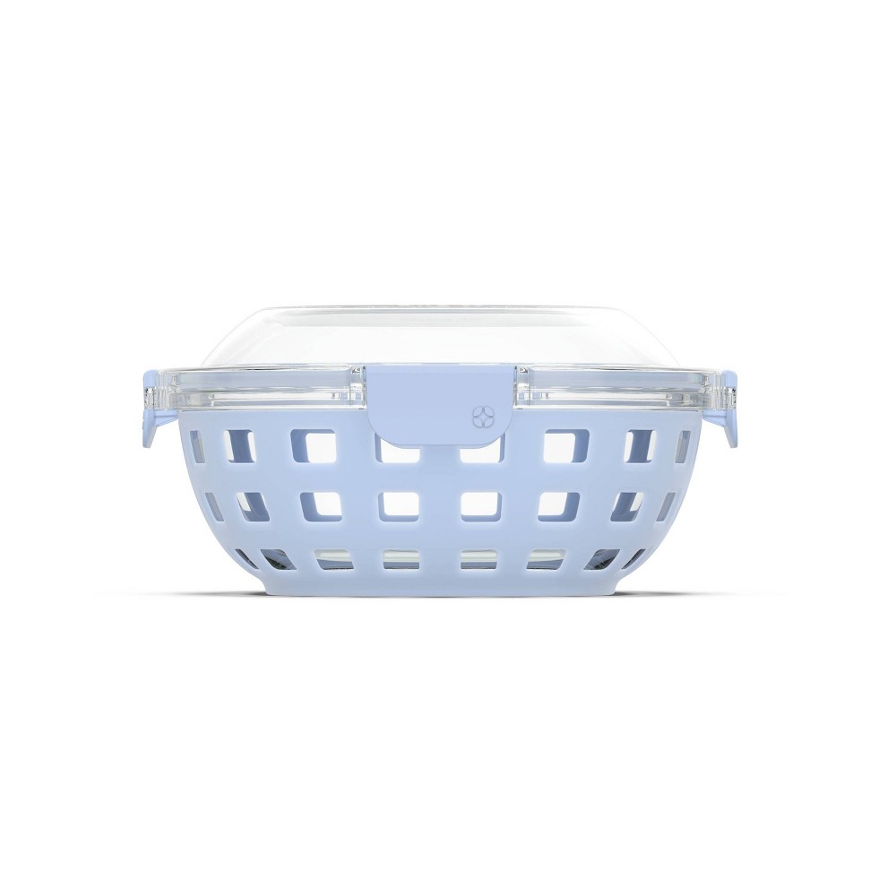 Case of 6 Ello 5.5 Cup Glass Lunch Bowl Food Storage Container - Blue