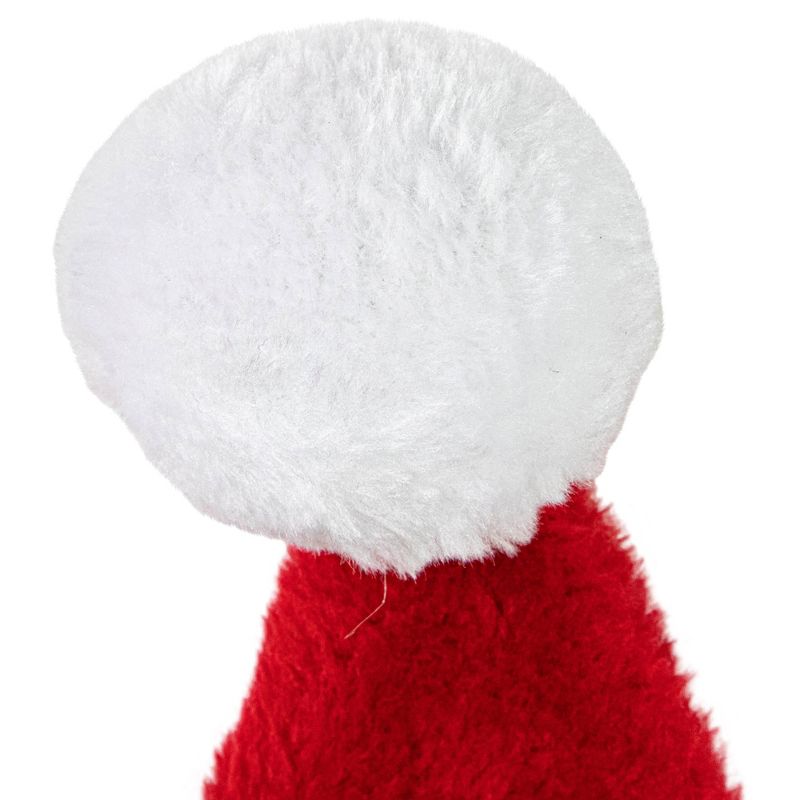 Northlight Unisex Adult Plush Christmas Santa Hat - Large - Red and White, 3 of 7
