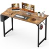 Gulches 31-63 Inch Gaming Computer Desk - Modern PC Table with Storage Bag and Hook, 176LBS Capacity - 2 of 4