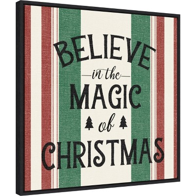 Believe in the Magic of Christmas Framed Canvas Print