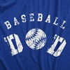 Mens Baseball Dad T Shirt Funny Cool Fathers Day Gift Base Ball Tee For Guys - Crazy Dog Men's T Shirt - 2 of 4