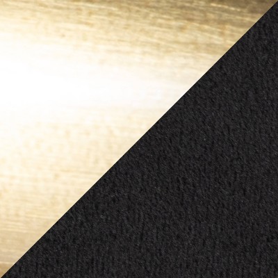 Cinch 30'' Black Velvet and Gold Metal Swivel Barstool Set