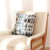 BDELITE  Decorative Dual Side Printed Throw Pillow with Kantha Embriodery-18X18 Inch - 4 of 4