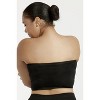 PACK OF 6 SOFRA WOMEN'S SEAMLESS NO PAD TUBE BRAS PLUS (BR0125STNX_BLK) - 4 of 4