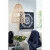 Calett Rattan Pendant Beige - Signature Design by Ashley: UL Listed, Dome-Shaped Ceiling Light Fixture - 2 of 4