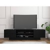 Galleri TV Stand for TVs up to 80" Black - Nexera: Media Console with Open Shelves & Drawer Storage - 3 of 4
