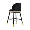 TOV Furniture Harley Velvet Stool - 4 of 4