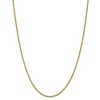 Black Bow Jewelry 2.5mm 10k Yellow Gold Solid Diamond Cut Rope Chain Necklace - 3 of 4