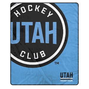 NHL Utah Hockey Club 50"x60" Center Ice Ultra Soft Blanket - 1 of 2