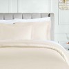 Luxury Egyptian Cotton 850 Thread Count Solid 3 Piece Duvet Cover Set by Blue Nile Mills - 4 of 4