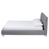 Queen Marzenia Contemporary Fabric Bed Gray - Baxton Studio - 3 of 4