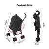 Lyngins Lightweight Foldable Pet Stroller for Small Dogs & Cats, Mesh Ventilation Dogs Stroller with Built-In Cup Holder, Travel-Friendly Dog Cart - 2 of 4