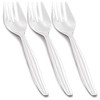 Smarty Had A Party Clear Disposable Plastic Serving Forks (150 Forks) - image 2 of 2