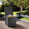 VisioGear Deck Boxes, 2-Piece 45 Gal Outdoor Storage Deck Box, Small Patio Storage Bin for Garden Tools, Brown, 30.75"*17.13"*21.85" - 4 of 4