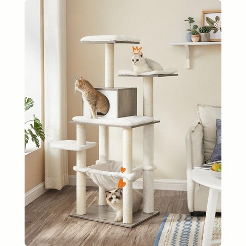 Feandrea Woodywonders Cat Tree Cat Tower For Indoor Cats 54.3