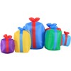 Occasions 8' INFLATABLE ROW OF PRESENTSNON METALLIC, 8 ft Tall, Multicolored - 4 of 4