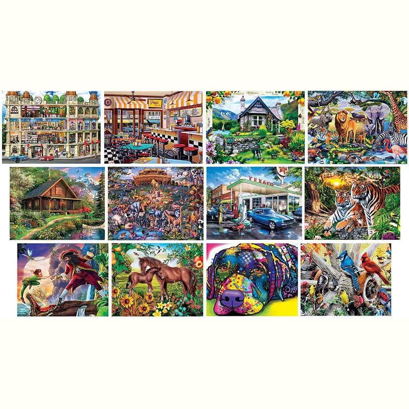 MasterPieces Inc Artist Gallery Jigsaw Puzzle 12-Pack | 4x 100Pc | 4x 300Pc | 4x 500Pc, 2 of 4