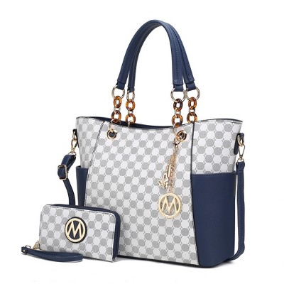 MKF Collection Merlina Circular Print Women’s Tote Bag with matching Wallet by Mia K