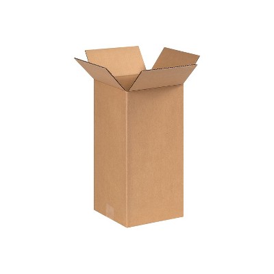 Partners Brand 6614 Brown 14" x 6" Tall Corrugated Boxes 25/Bundle