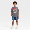 Boys' Marvel Super Heroes Graphic Short Sleeve T-Shirt - Charcoal Gray - 4 of 4
