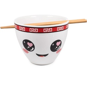 Boom Trendz Bowl Bop Hopeless Ramentic Japanese Dinner Set | 16-Ounce Ramen Bowl, Chopsticks - 1 of 4