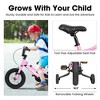 KTMBDW Kids Bike Freestyle Training Free Balance to Pedal With Removable Training Wheels, 12-18 Inch for Toddlers to Kids - 3 of 4