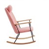 Maliang Adjustable Headrest Pillow Rocking Chair, for Nursery, Bedroom, Living Room - 3 of 4