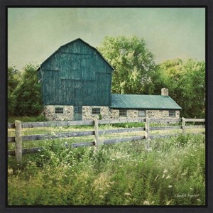 Amanti Art Blissful Country III (Barn) by Elizabeth Urquhart Framed Canvas Wall Art - 1 of 4