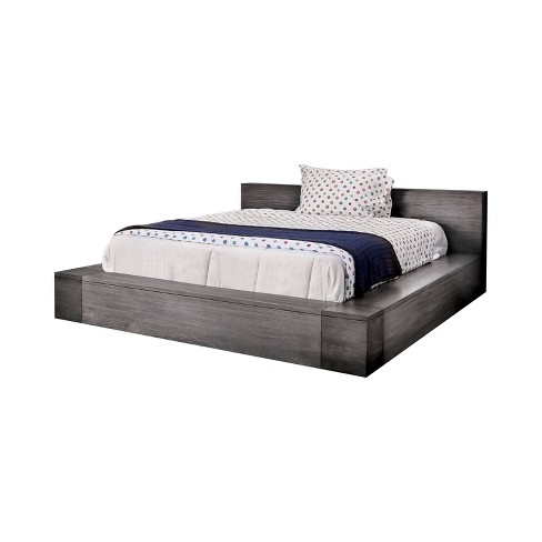 Page Low Profile Platform Bed Gray   Sun & Pine : Target