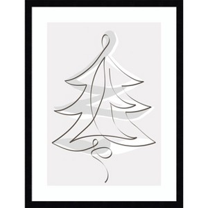 Amanti Art Merry Christmas 2 by Design Fabrikken Wood Framed Wall Art Print 19 in. x 25 in. - 1 of 4