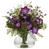 Nearly Natural Large Mixed Morning Glory with Vase - 2 of 2