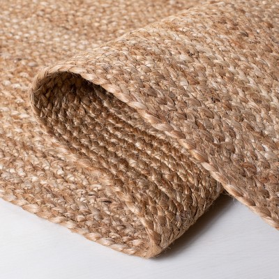 Natural Jute Handwoven Flat Woven Area Rug