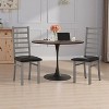 NicBex PU Leather Dining Chairs Set of 2,PU Leather Upholstered Armless Kitchen Chair with High Back and Steel Legs for Dining Room,Kitchen - 2 of 4