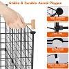 iMountek"Small Animal Playpen with Door, Metal Wire Fence for Dogs, Puppies, Kittens, Guinea Pigs & Rabbits"Black - 4 of 4