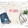 Simply Sage Market Women's Paris France Eiffel Tower Short Sleeve Garment Dyed Tee - 3 of 4