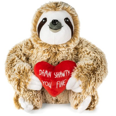 valentine sloth stuffed animal