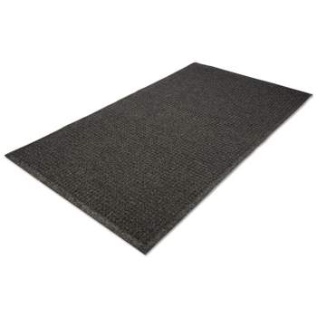 3'x10' Rectangle Solid Plastic Floor Mat Black - Guardian