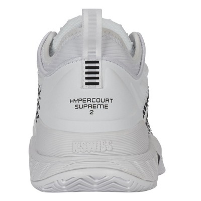 K-Swiss Men's Hypercourt Supreme 2 Tennis Shoe (White/Black) (12) — фото 4